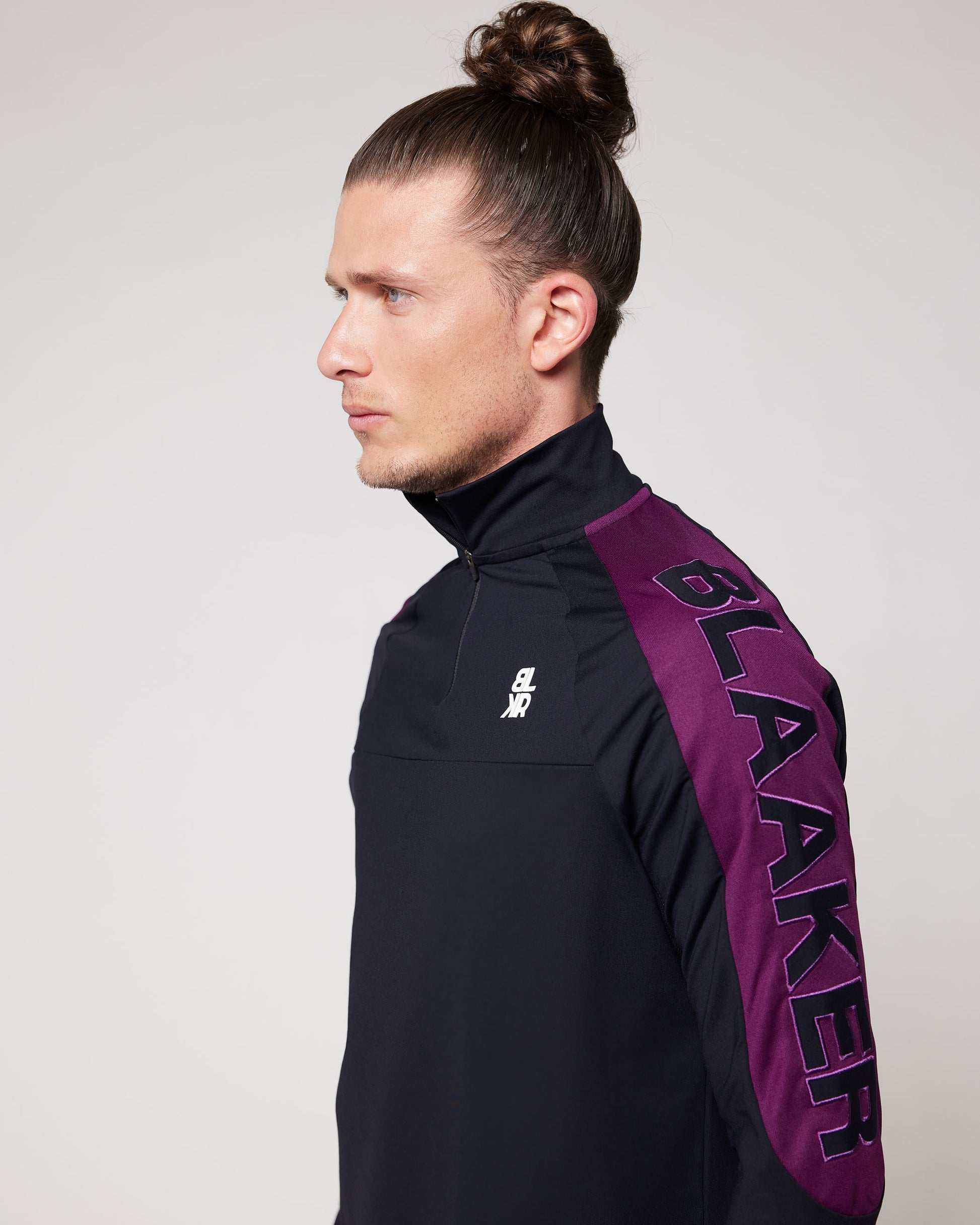 Blaaker black purple signature sweater, image