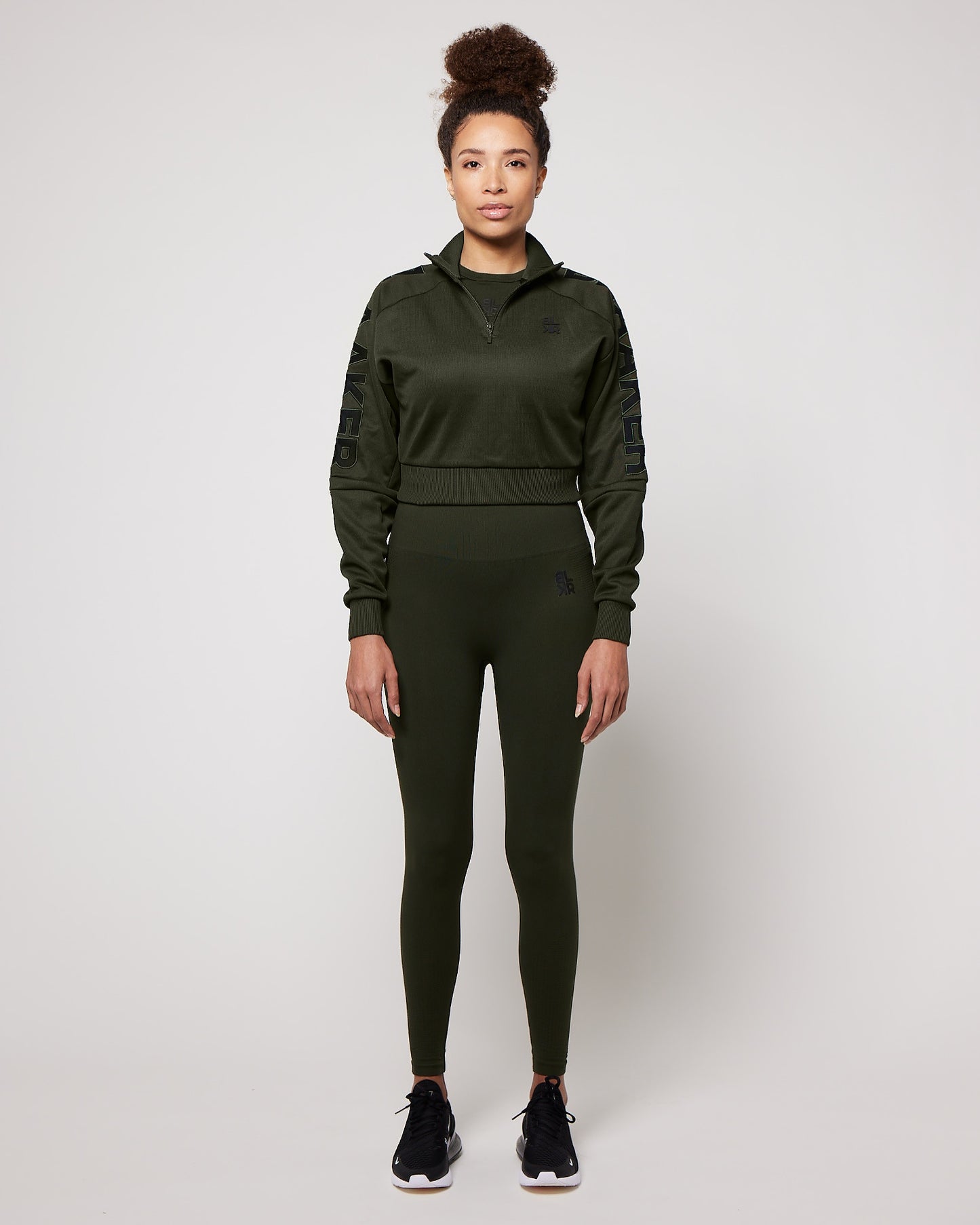 Blaaker army green cropped sweater, image