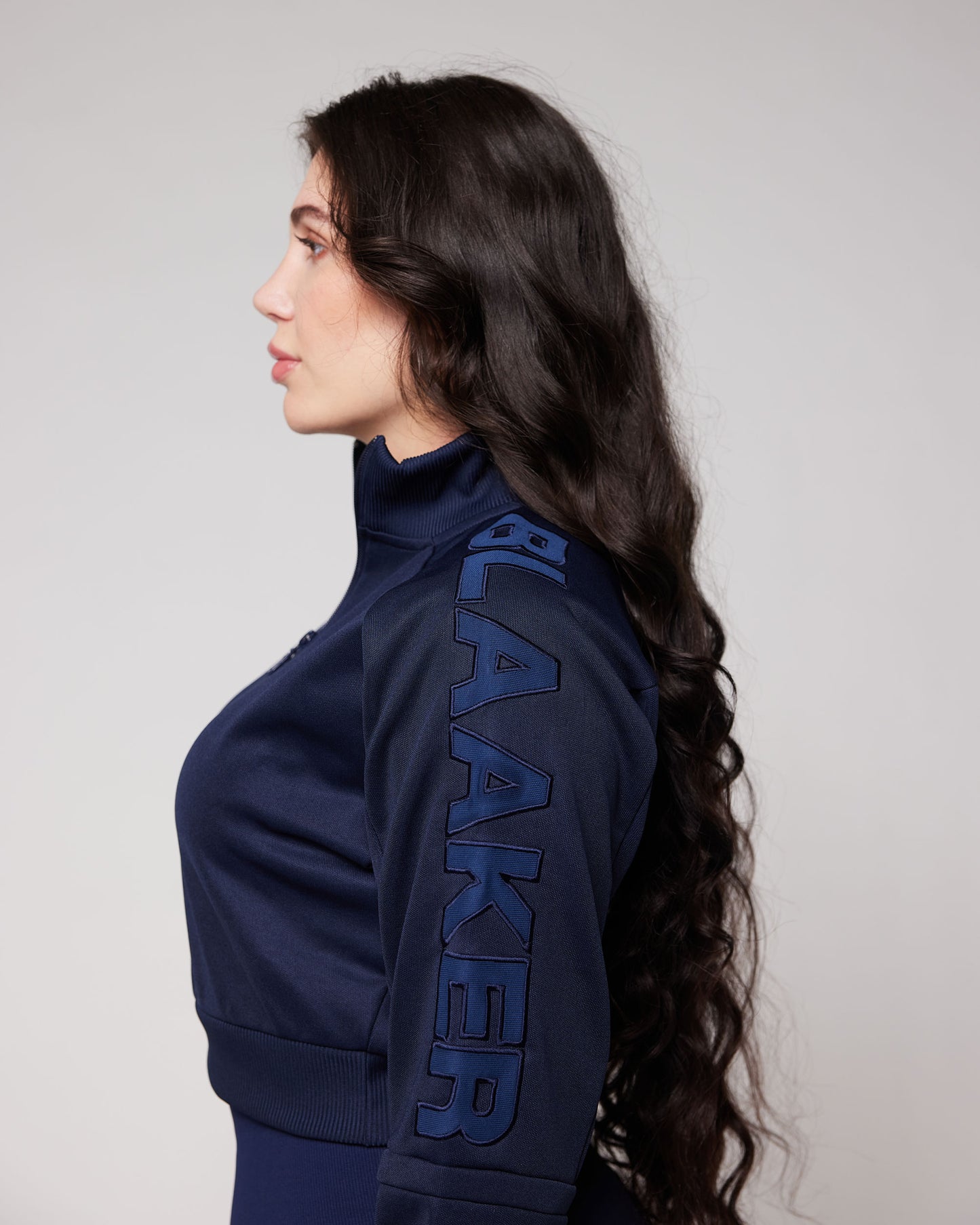 Blaaker navy blue cropped sweater, image